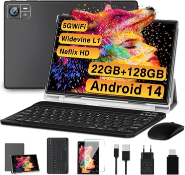 Планшет 10.1" SUAAT S10 6+16/128Gb 8 ядер Android 14 8000 mAh