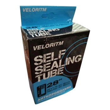 Камера велосипедна VELORITM 28 x 1,75 AV (48 мм), з антипрокольним гелем