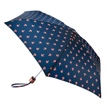 Женский мини (карманный) зонтик Fulton L501 Tiny-2 Mushrooms (Грибы)