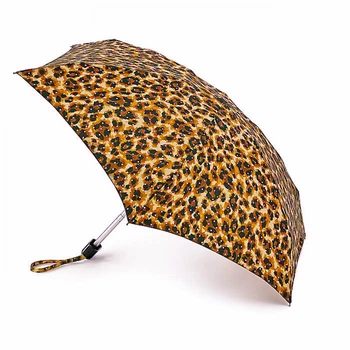 Женский мини зонт Fulton Tiny-2 L501 Bling Leopard (Леопард с блестками)