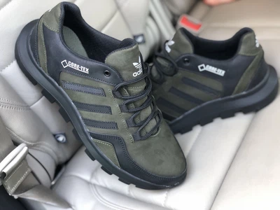 Кроссовки мужские кожаные Gore-Tex Olive 44