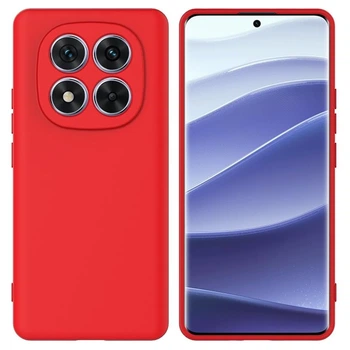Чехол Fiji Full Soft Premium для Xiaomi Redmi Note 14 Pro противоударный бампер с микрофиброй Red