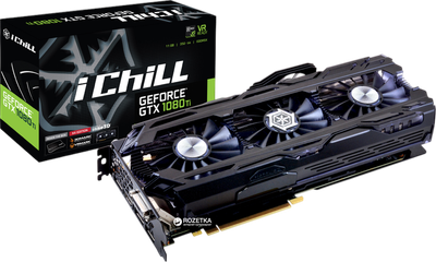 Відеокарта GeForce GTX 1080 Ti 11GB Inno3D iCHILL X4 (C108T4C-1SDN-Q6MNX) Б/В