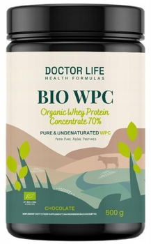 Протеїн Doctor Life BIO WPC organic whey 70% Шоколад 500 г (5905692385846)