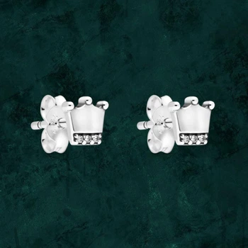 Срібні сережки "Моя корона" Pandora (Пандора) 298553C01