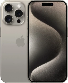 Мобільний телефон Apple iPhone 15 Pro 256GB Natural Titanium e-SIM