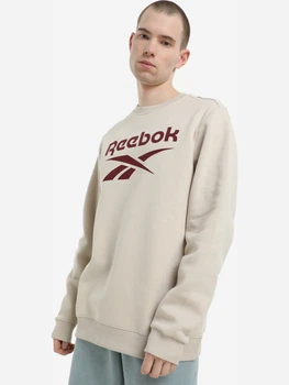 Свитшот мужской Reebok 3F RI FLC Big Logo Cre IM3948 S Бежевый (4066763545079)