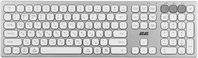 Клавиатура 2E KS270 Silver/White (2E-KS270WBWH_UA)