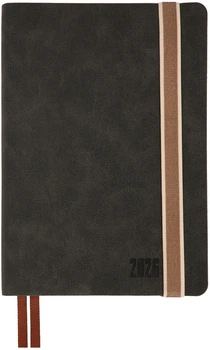 Щоденник датований Leo Planner 2026 Trend A5 368 сторінок Чорний (252693) (5056574457424)