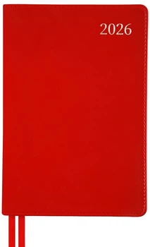 Щоденник датований Leo Planner 2026 Aldento A5 368 сторінок Червоний (252671) (5056574457042)
