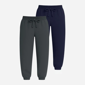 Набор спортивных штанов женских Ray Premium Loose U0909W-Dark Grey-Navy Blue L 2 шт Темно-серый/Темно-синим (RAY2000000048383)