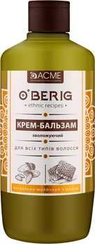 Крем-бальзам "Мигдалево-молочний" з медом - O'BERIG 500ml (650679-113882)