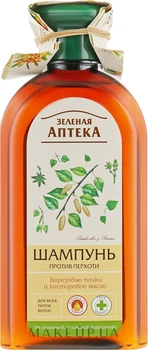 Шампунь проти лупи «Березові бруньки і касторова олія» - Green Pharmacy 350ml (164355-88965)