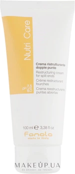 Відновлювальний крем для посічених кінчиків - Fanola Nutri Care Restructuring Cream for Split Ends 100ml (366621-120472)