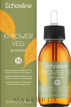 Реструктурувальний протектор для відновлення волосся - Echosline Ki-Power Veg Restructuring Protective for Treated and Damaged Hair 125ml (1181948-186671)