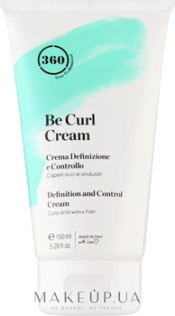 Зміцнювальний крем для хвилястого та кучерявого волосся - 360 Be Curl Cream 150ml (без глютену, без парабенів) (1134042-166304)