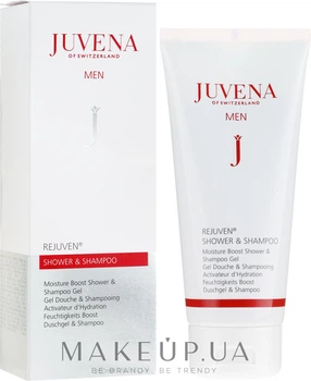 Гель-шампунь для душу - Juvena Rejuven Men Moisture Boost Shower & Shampoo Gel 200ml (370703-96254)