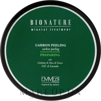Пілінг для шкіри голови з ефірною олією лаванди - Emmebi Italia BioNatural Mineral Treatment Carbon Peel 300ml (866488-77930)