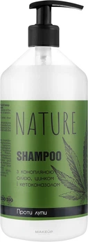 Шампунь проти лупи з конопляною олією, цинком та кетаконазолом - Bioton Cosmetics Nature Shampoo 900ml.