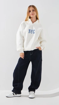 Джинси Baggi для дівчинки Yekipeer 40 158 см Темно-синій shop (2000999161070)