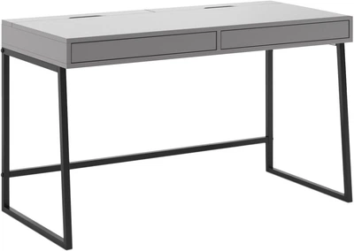 Компьютерный стол Mesa Майк 130.4х60х77 см Графит/Черный (MCL-61)