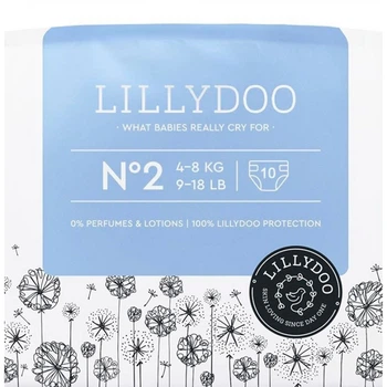 Підгузки дитячі LillyDoo розмір 2 4-8 кг 10 шт (4260678844573)