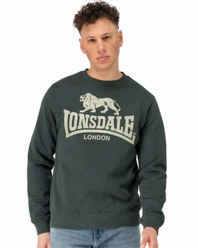 Світшот флісовий чоловічий Lonsdale GO SPORT 113374-5013 L Green/Green (4255581573085)