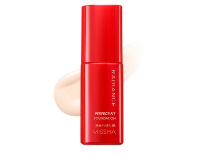 Стойкая тональная основа для лица Missha Radiance Perfect-Fit Foundation SPF 30 PA++ №21N, 35мл