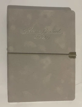 Ежедневник датированный 2026 VELOUR, A5,светло-серый,искусственная кожа BM.2134-20