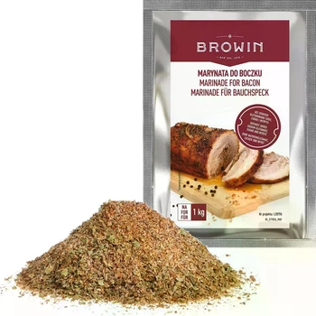 Маринад для ветчины Browin со специями 35 г для запекания копчения и приготовления сырокопченой ветчины без глутамата и нитрита ДМ410030