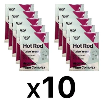 Винные дрожжи Hot Rod Aromatic Wine Complex (40г) для фруктовой и ягодной серовины 10 шт.
