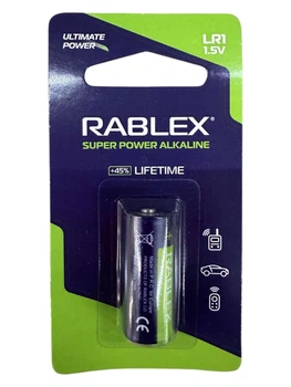 Батарейка Щелочная 1.5V Rablex LR1 blister card 1шт