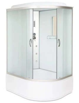 Гидромассажная кабина KO&PO 218RF 120х80х215 см душевой бокс на глубоком поддоне левосторонняя с гидромассажем и электроникой (C14844)