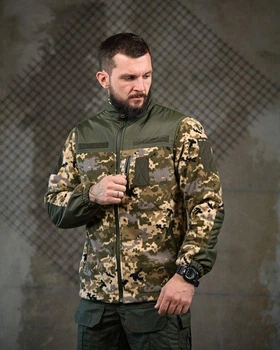Тактична чоловіча кофта демісезонна на флісі M піксель (93596)