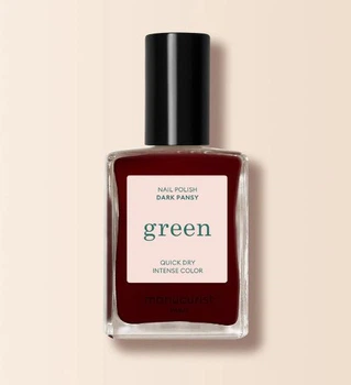 Еко-лак для нігтів Manucurist GREEN Dark Pansy - глибокий бордовий колір, 15мл