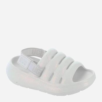 Подростковые шлепанцы для девочек UGG Sport Yeah Glitter 846658943 36 (4) Молочные (1159843718)
