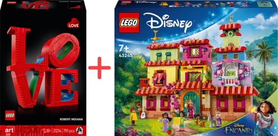Набір конструкторів LEGO Art LOVE 791 деталь + Disney Encanto Чарівний будинок Мадригал 1560 деталей (31214_43245)