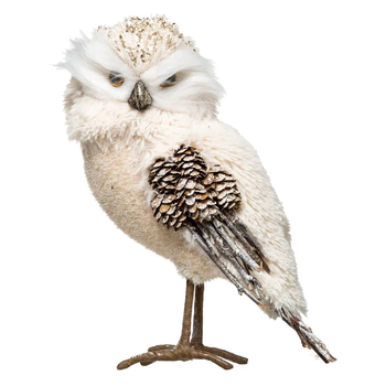 Figurka sowy Atmosphera pokryta poliestrem 23 cm (3560233840691)