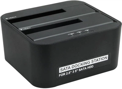 Док-станція Agestar для 2xHDD 2.5"/3.5" SATA USB3.0 (3UBT6-6G (Black))