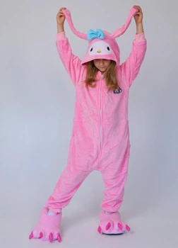 Дитяча кігурумі Melody для дівчинки та підлітків на блискавці Kigurumi Мелоді рожевий S 145-155 см (2071/2)
