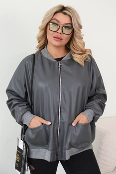 Жінкам Куртка, колір Сірий Fashion 9MIS_467Grey 3XL Сірий (2000000953113)