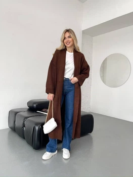 Женский кардиган Fashion 9QW_2068Brown M Коричневый (2000000950600)