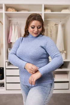 Жіноча водолазка Fashion 9MIS_523Blue XL Блакитна (2000000954196)