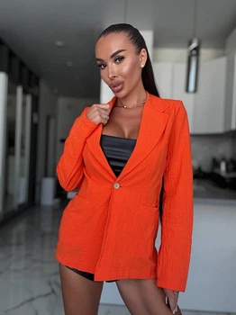 Жіночий піджак Fashion 1IM_0485Orange M Помаранчевий (2000000941172)