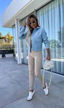 Женский пиджак Fashion 9IP_647Blue M Голубой (2000000957623)
