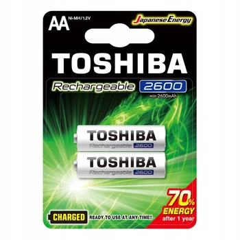 Акумулятор TOSHIBA HR6 AA 2600mAh Ready to Use Ni-MH 2bl