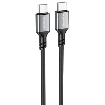 Кабель Power Delivery BOROFONE BX83 Type-C to Type-C PD60W 3A 1m чорний