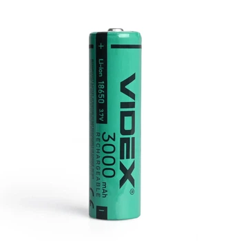 Акумулятор Літієвий Videx 18650 3000mAh 3,7В без захисту