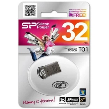Флешка SILICON POWER Touch T01 32Gb Black metal