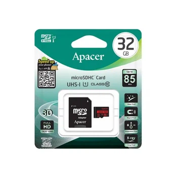 Карта пам'ятi APACER Micro SD 32GB R85 Class 10 з SD адаптером